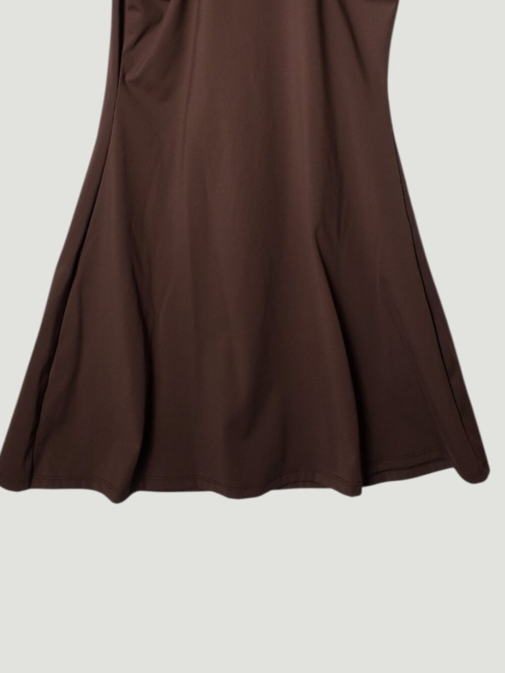 QINSEN Womens Tennis/Golf Dress Polo Collar Racer Back  W/Shorts Brown Large - Picture 12 of 15